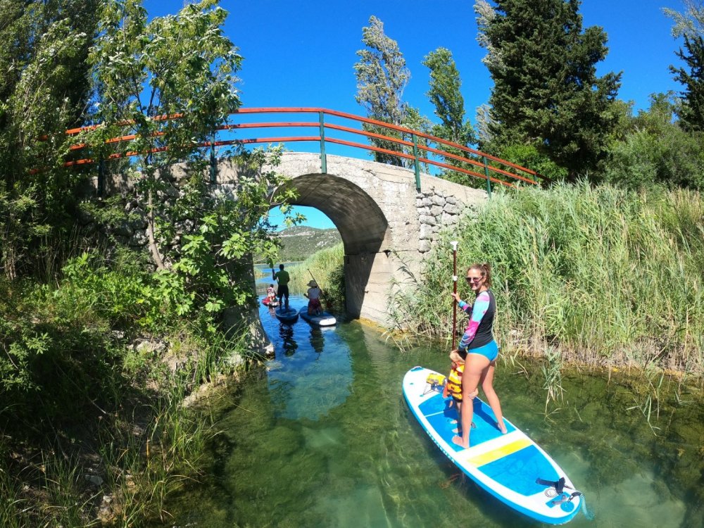 Neretva Kitboarding spot - Bačinská jezera na SUP