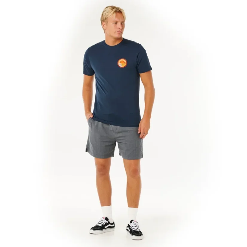 T-shirt RIP CURL Pacific Rinse Stacked Tee - Dark Navy