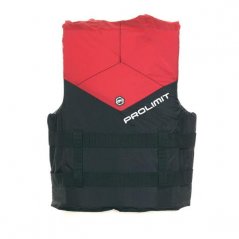Floating Jacket PROLIMIT Ski Vest Nylon 3-Buckle - black/red