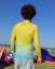 Lycra BEJKROLL Raglan style long sleeve - yellow / blue