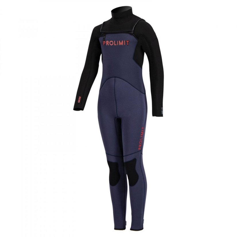 Dětský neopren 5/3 PROLIMIT Steamer Freezip - modrý/červený - Dětská velikost: JXXXL