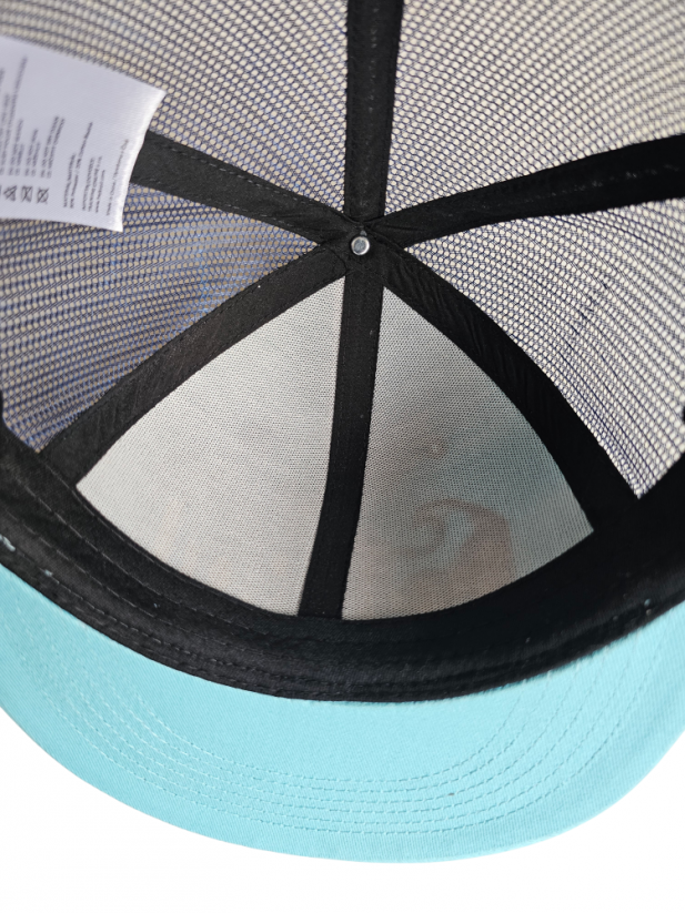 Kšiltovka BejkRoll Snap Trucker Wave logo - tyrkysová/modrá
