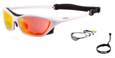 Sunglasses OCEAN Garda - white / red revo lens