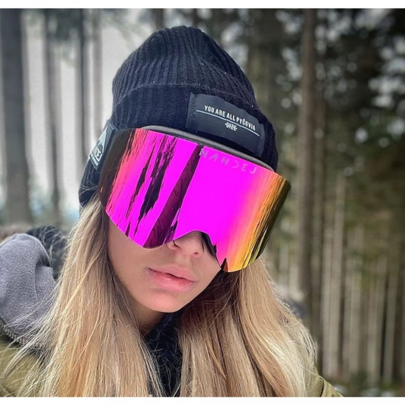 Snow brýle NANDEJ Vista - Black/Pink