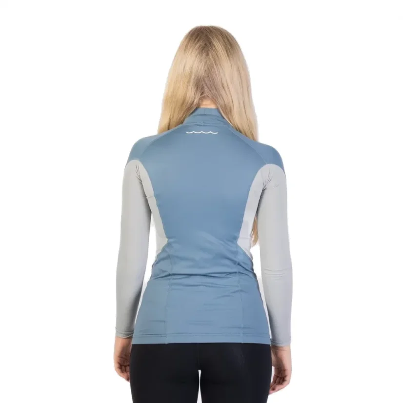 Women's lycra GUL FL LS Rashguard Blue/Grey