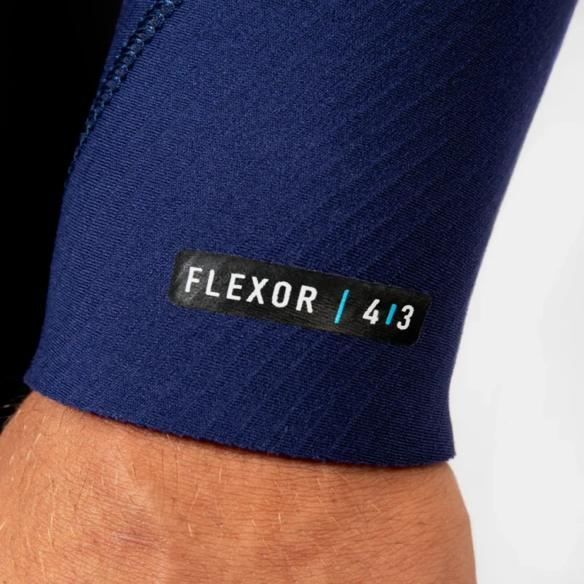 Neopren 4/3 GUL Flexor Yulex Steamer FX1217 - black/blue