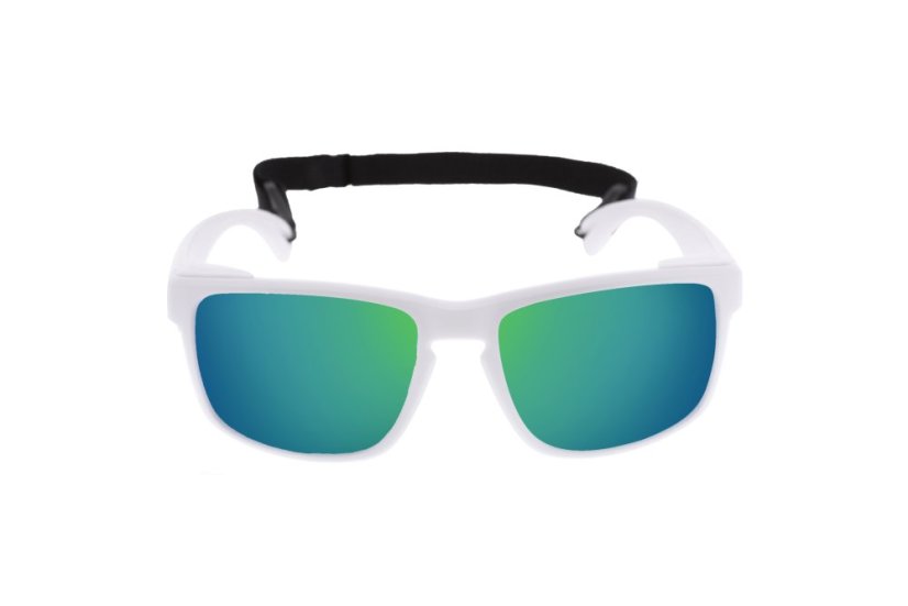 Sunglasses OCEAN Le Morne - White / revo green lens