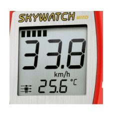 SKYWATCH Wind Anemo-Thermometer - Swiss red
