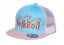 Kšiltovka BejkRoll Snap Trucker Wave logo - růžová/tyrkysová