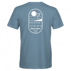 Tričko NAISH Maui Oval - Med Blue