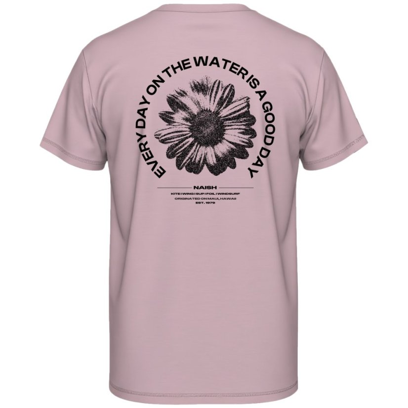 Tričko NAISH Loose Fit Washed Flower - Pink
