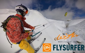 Další snowkiting freeride kousek od Bruna