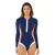 Dámské lycrové plavky RIP CURL Stripe Surf Suit LS - navy