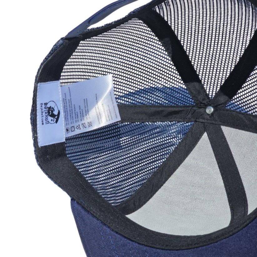 Kšiltovka BejkRoll Snap Trucker wave logo - Navy/Silver