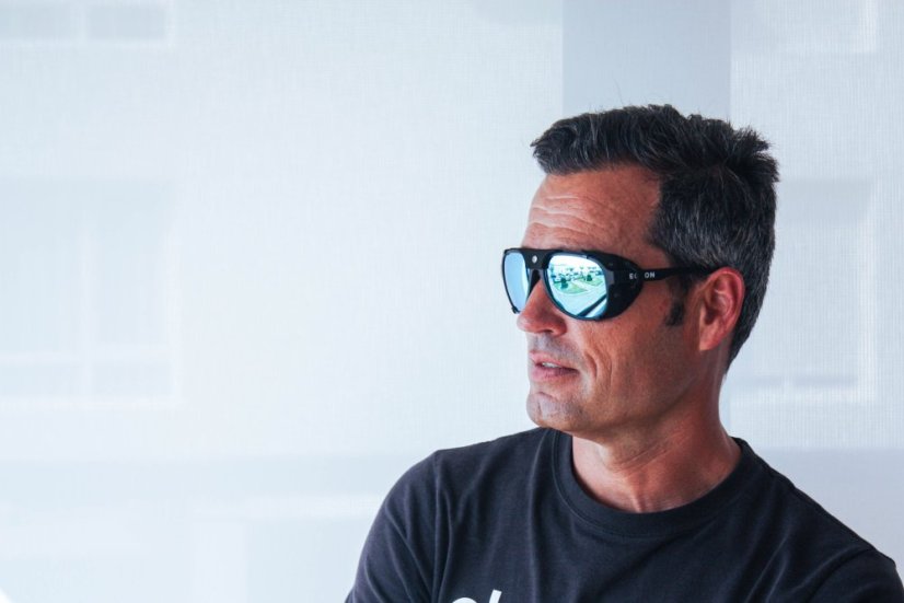Sunglasses OCEAN MAUI Black / revo blue lens