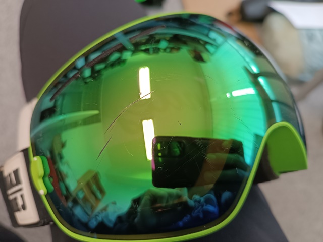 Ski goggles NANDEJ MNG - black/green