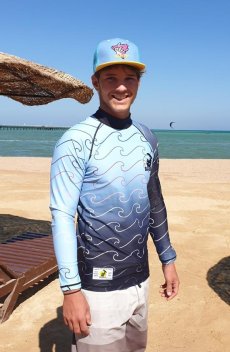 Lycra BEJKROLL dlouhý rukáv - modrá/růžová