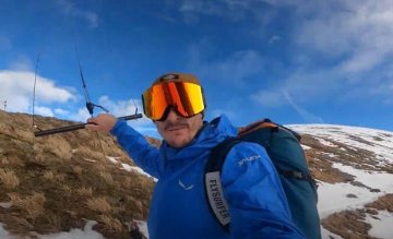 Když je málo sněhu na snowkite