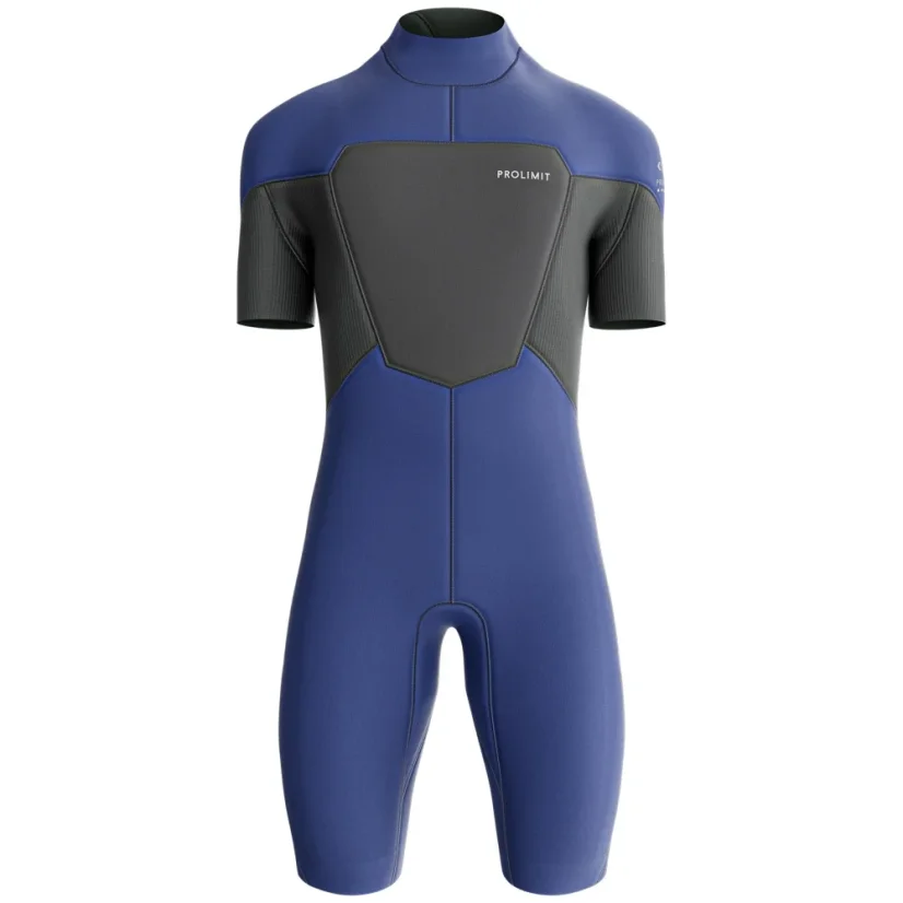PROLIMIT Shorty Fusion Backzip wetsuit 2/2mm - Blue/Grey