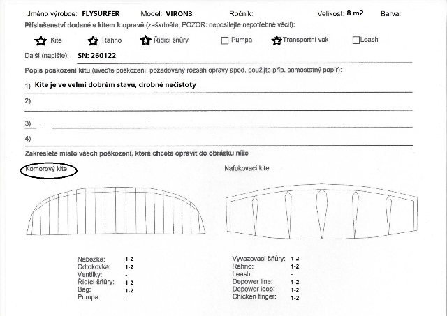 Kite FLYSURFER Viron3 8m complete