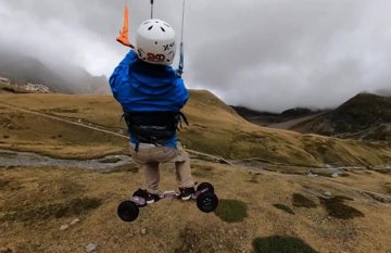 Extreme Kite Landboarding