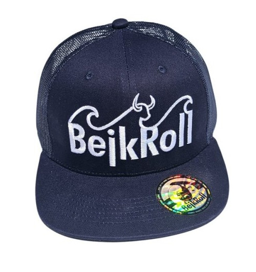 Kšiltovka BejkRoll Snap Trucker wave logo - Navy/Silver