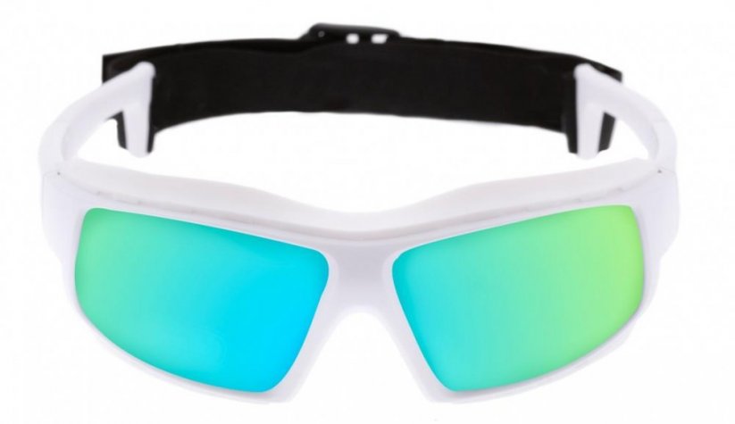 Sunglasses OCEAN Paros - white / blue lens