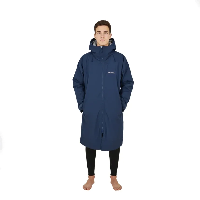 GUL REVOROBE Long Sleeve Changing Robe - Navy/Grey