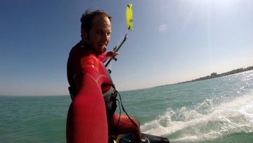 Velikonoční kiting na Balatonu