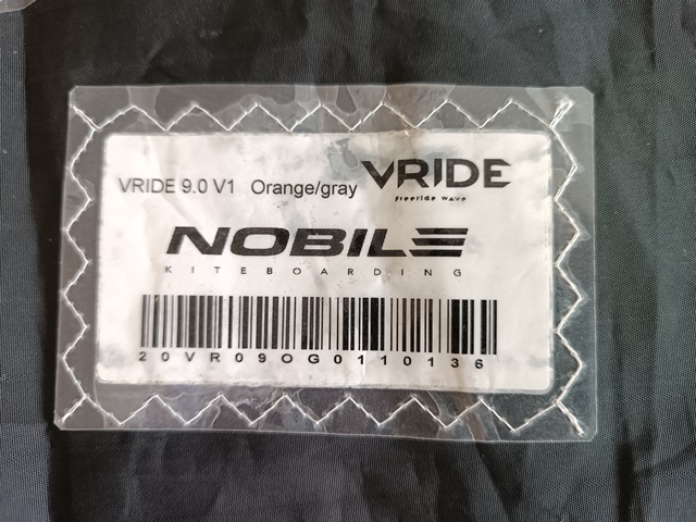 Kite NOBILE 2020 V-RIDE 9m complete