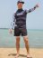 BoardShorts BejkRoll Outline 3/4 - modrá/čierna