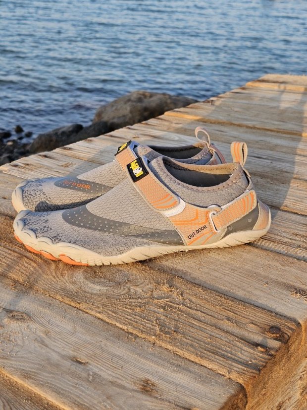 Topánky do vody barefoot Bejkroll - šedé - Veľkosť obuvi: EU 42