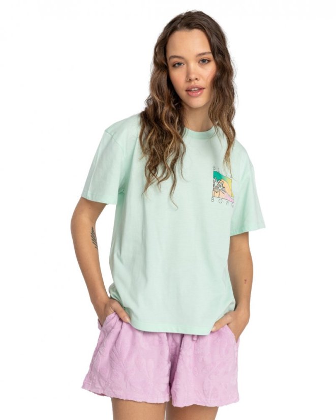 Dámské tričko BILLABONG Hello Sun - Sweet Mint - Velikost: XS
