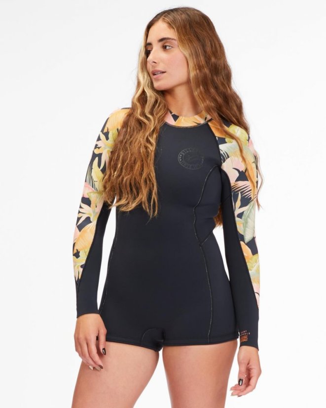 Dámský neopren 2 mm BILLABONG Spring Fever - jungle night - Dámská Velikost: 12
