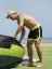 BoardShorts BejkRoll Outline 3/4 - žlutá/černá - Velikost: 34