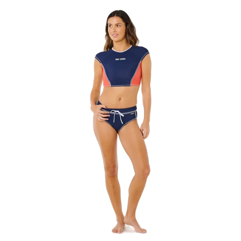 Lycra RIP CURL Surf Tide Crop SS RV - Dark Navy