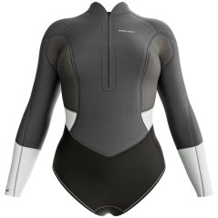 Dámský neoprén 2/2 mm PROLIMIT Shorty Front V-Zip - Grey/Silver