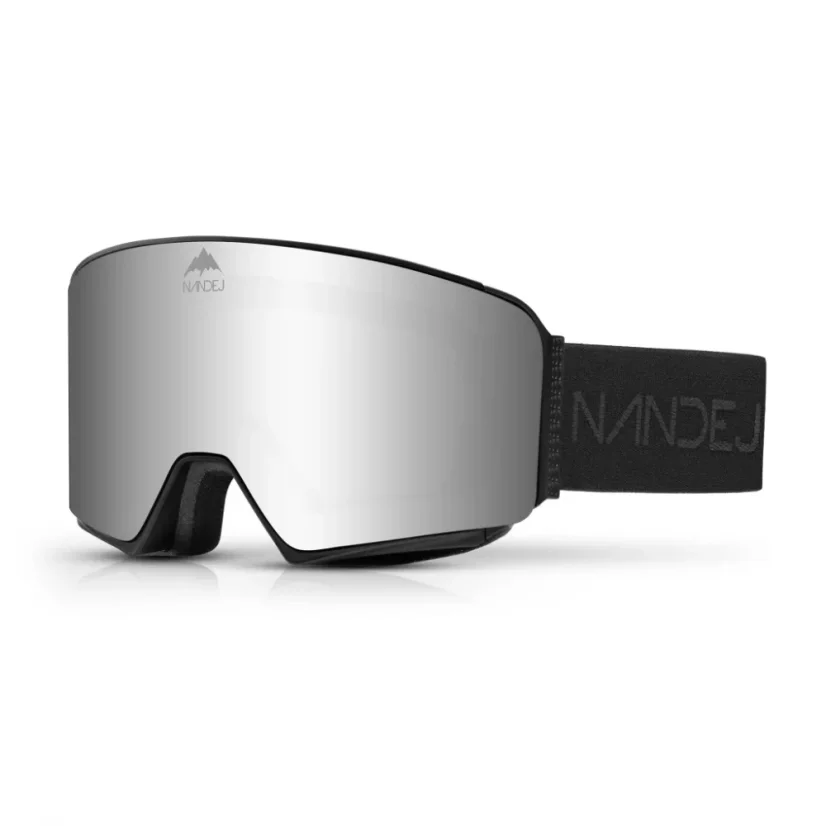Snow okuliare NANDEJ Mount - Black/Mirror