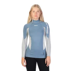 Women's lycra GUL FL LS Rashguard Blue/Grey