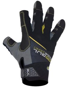 Dětské letní rukavice GUL Code Zero 3-prsté GL1241 - černé/žluté