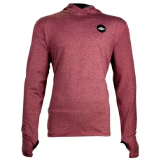 Men's lycra NAISH Loose Fit LS - burgundy
