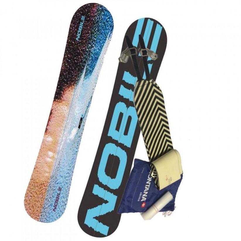 set split snowboard 2017 Nobile Sastrugi + stoupací pásy MONTANA Montamix