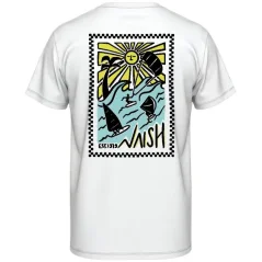 Tričko NAISH Loose Fit Wave Riders - White