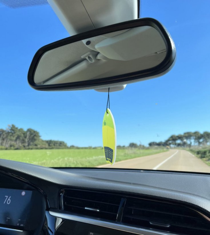 Car Air Freshener surfboard Limited - Green Apple - Fragrance: Green Apple