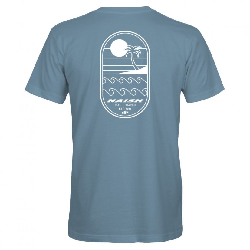 NAISH Maui Oval T-Shirt - Med Blue