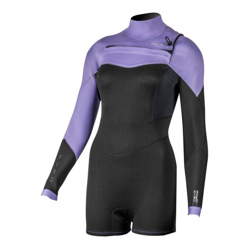 Dámsky neoprén 3/2 mm PROLIMIT Shorty Fire Free-X - Lavander/Black