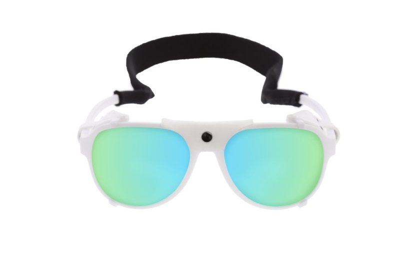 Sunglasses OCEAN MAUI White / revo blue lens