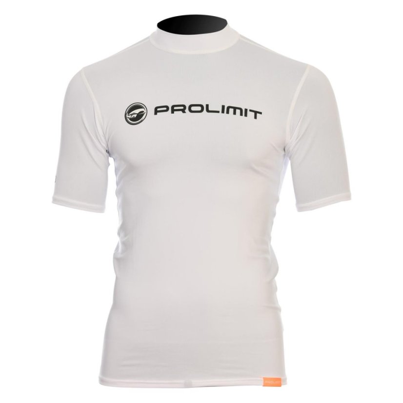 Pánska lycra PROLIMIT Logo Shortarm - biela - Pánska veľkosť: S