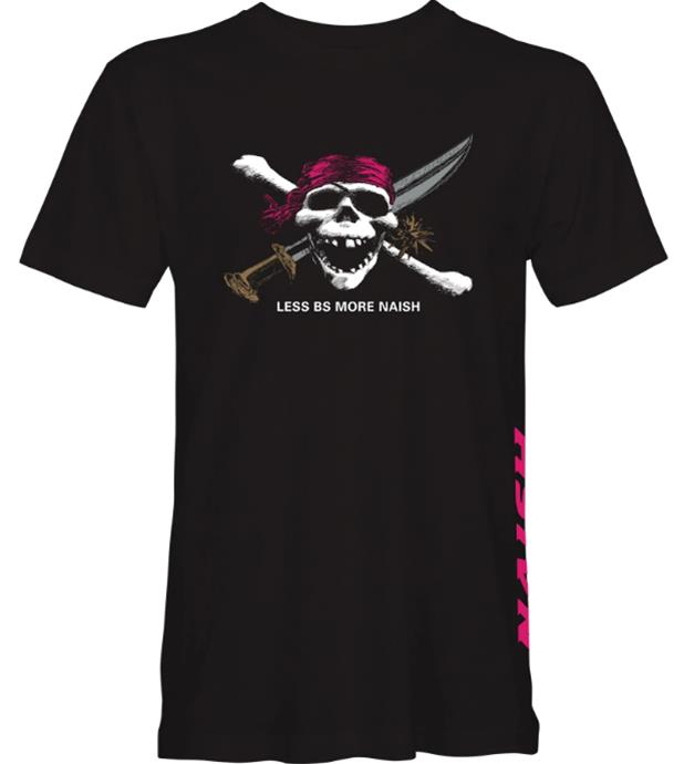 Tričko NAISH Less BS Pirate Tee - čierne
