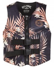 Nárazová a záchranná vesta Billabong Tropic Wake Vest - Black Tropic